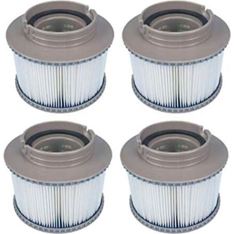 Filtre De Rechange - Pour Pompe A Cartouche De Spa - Diametre 11 5 Cm Longueur 8 6 Cm - Lot De 4