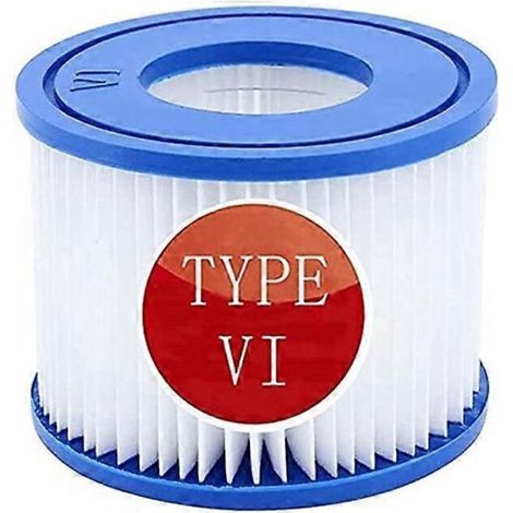 Filtre Spa Type Vi - Diamètre Extérieur 10 6 Cm - Hauteur 8 Cm - Compatible Tous Modèles Lay Z Spa - Lot De 4