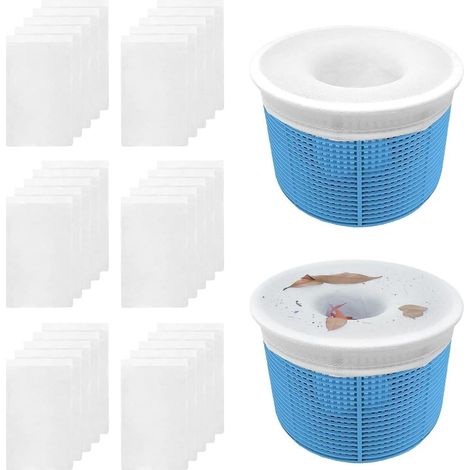 Chaussettes Skimmer Pour Piscine 30 Pcs Chaussette Filtre Piscine Filtre Skimmer Piscine Pool Skimmer Socks Prefiltre Skimmer Élastique Chaussettes Skimmer Reutilisable Pour Panier Skimmer
