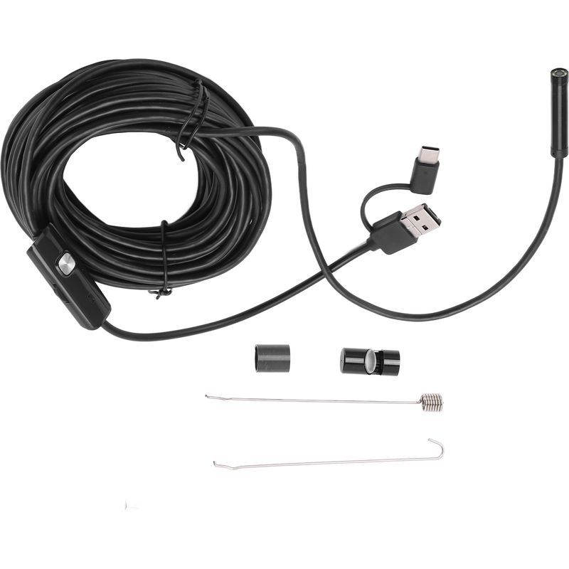 7,0 Mm Flexibles Industrielles Endoskopkabel, 3-in-1 Hd Wasserdichte Schlangenkamera, 5 M