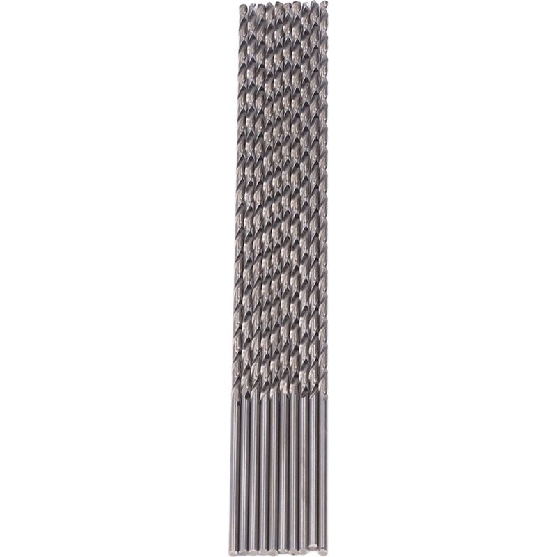 Set Mit 10 Extra Langen Hss-spiralbohrern Mit Geradem Zylindrischem Schaft, 2,5 X 200 Mm, Zum Bohren