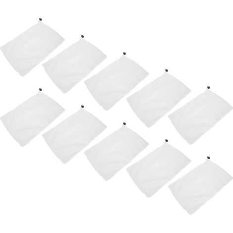 Lot De 10 Sacs Filtrants Pour Écumoire De Piscine, Filets À Poussière De Rechange, Outils De Nettoyage