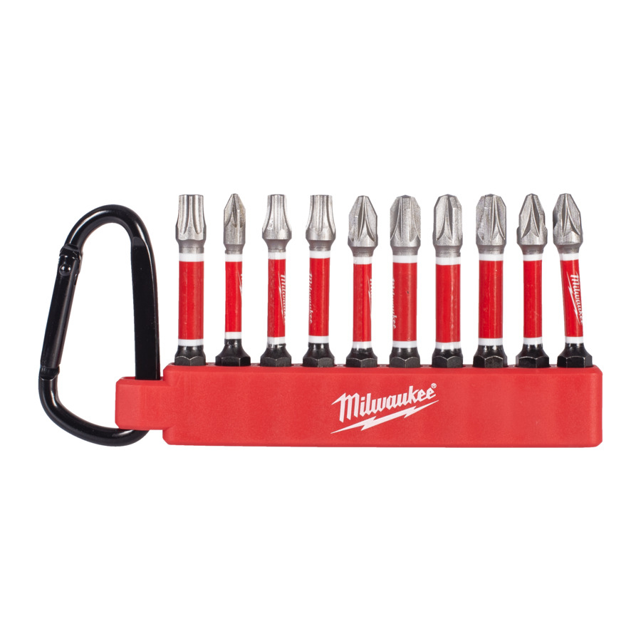 Schraubbit Set Milwaukee Shockwave 10-teilig Hex Schaft Schlagfest