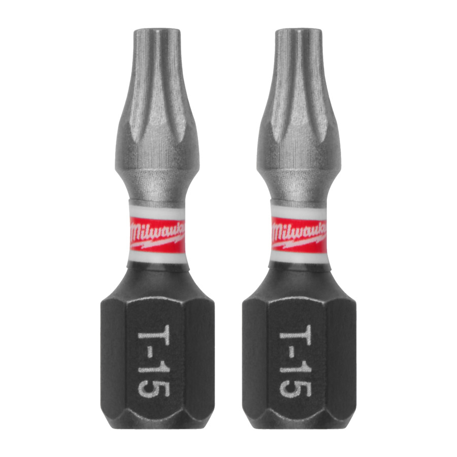 Schrauberbits Milwaukee Shockwave T15 Schlagfest Verschleißschutz