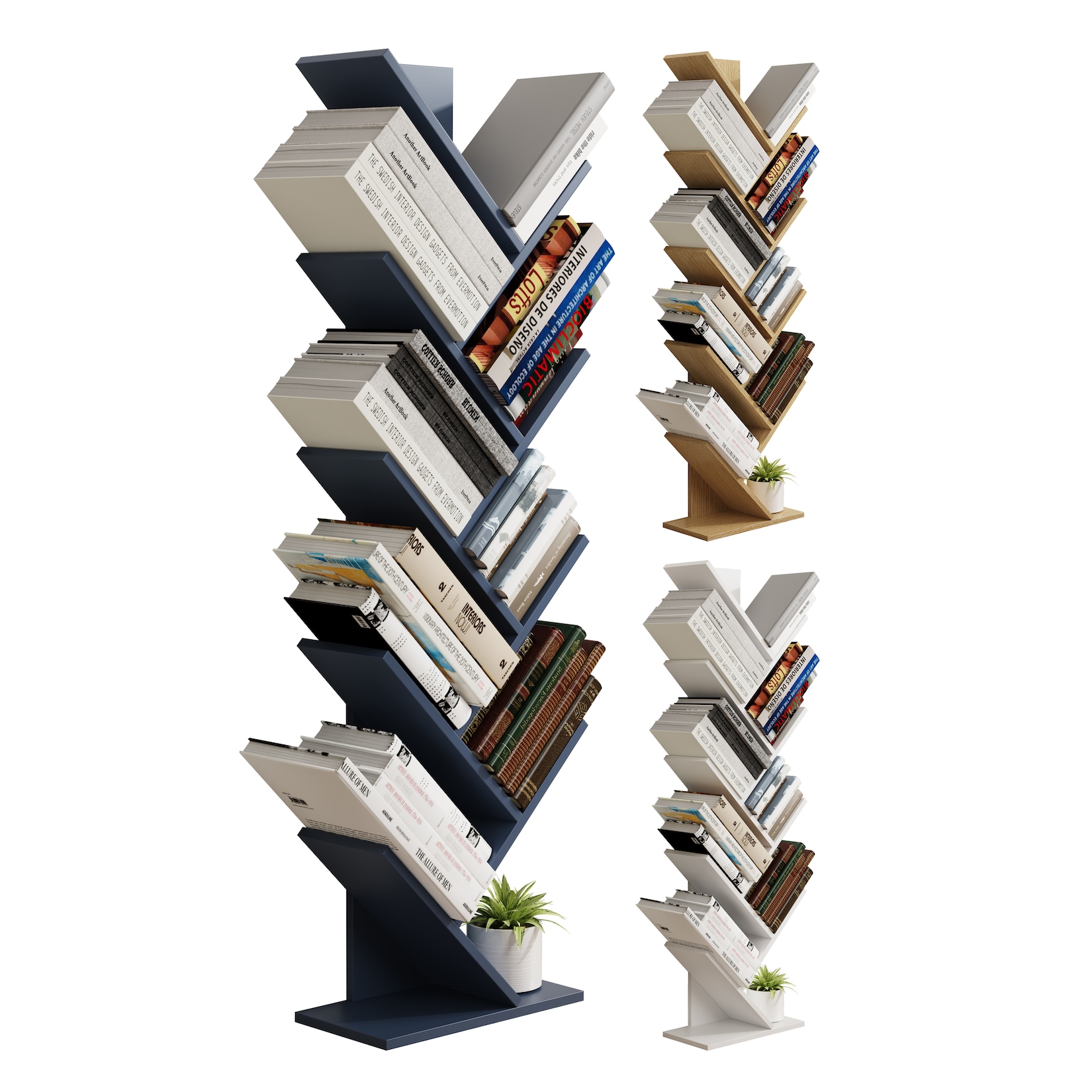 Holz Stand Regal Bücher Nulis Xl