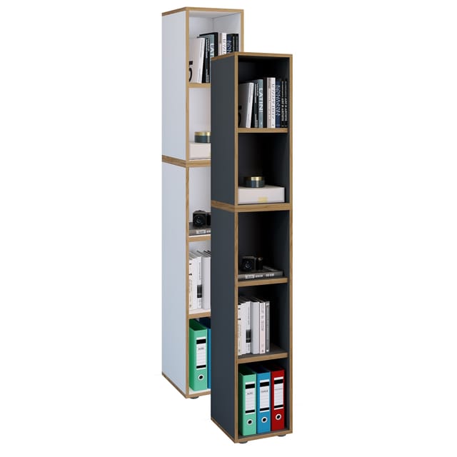 Regal Bücher Ordner Salia 5fach B. 30 Cm