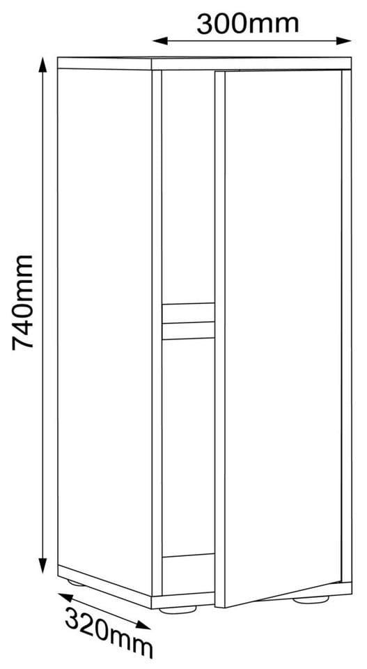 Vcm - Büroschrank Sideboard Salia 2fach B30