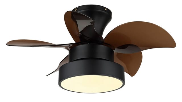 Led Deckenventilator Dimmbar Mit Fernbedienung Ventilator Vor-rücklauf Deckenlampe Farbwechsel Lüfter, 6 Stufen, 22w 1660lm Warm-kaltweiß, D 58 Cm