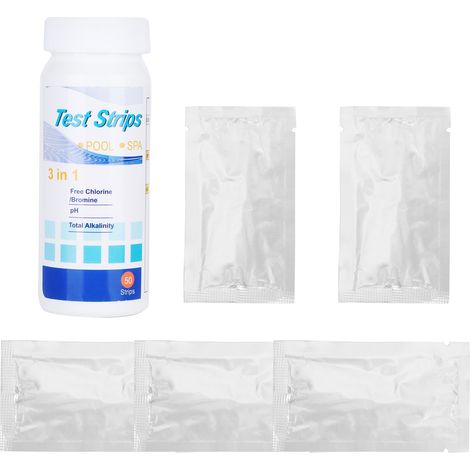 Bandelette Test Ph Eau Piscine Spa 3en1 Chlore Piscine Accessoire Nettoyage