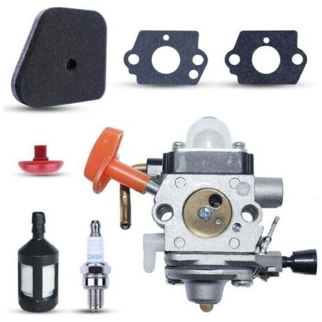 Fs90 Vergaser Für Stihl Rasenmäher Modelle Fs90, Fs90r, Fs87, Fs87r, Fs100, Fs110 Und Fs110r, Komplett Mit Zündkerze, Luftfilter Und Ölfilter.