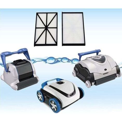 Poweka Rcx70101pak2 Lot De 2 Cartouches De Filtre De Rechange Compatibles Avec Hayward Aqua Vac Qc Sharkvac Et Tigershark Robot Purificateur De Piscine (2 Pièces)