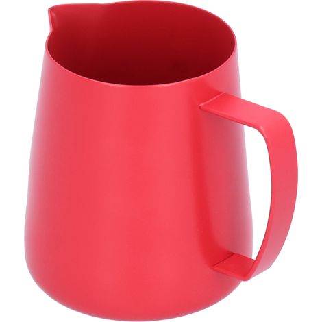 Verseuse À Lait 400 Ml En Acier Inoxydable 304, Tasse À Latte Art Rouge, Pichet À Mousse Pour Café