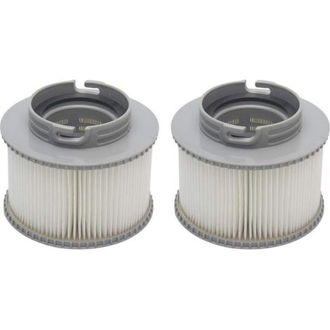 Alliandisfiltres Pour Spa, Cartouches Filtrantes De Remplacement Pour Mspa Les Spas Bubble Spa, Cartouches De Filtres De Piscine, Vous Donnant De L'Eau Propre Et Fraîche(2pcs, Gris)