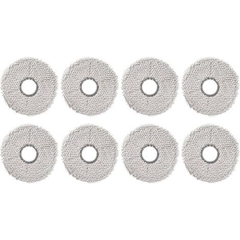 Alliandis(8 Pices) T30 Pro Omni Serpillres Lavables Pour Ecovacs Deebot X5 Omni/ N30 Pro Omni/ T30 Pro Omni/t30s/ T30s Combo/x2 Omni X2 Pro/x1 Omni/x1 Pro Omni/ T20 Omni/ X1 Plus T10 Omni/t10 Turbo