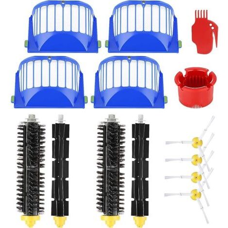Alliandisaccessoires De Rechange Forehillpour Irobot Roomba Srie 600 605 615 616 620 621 630 635 650 652 660 665 680 690 695, Pices De Rechange Brosses Et Filtres Avec Vis Pour Robot Aspirateur U2026