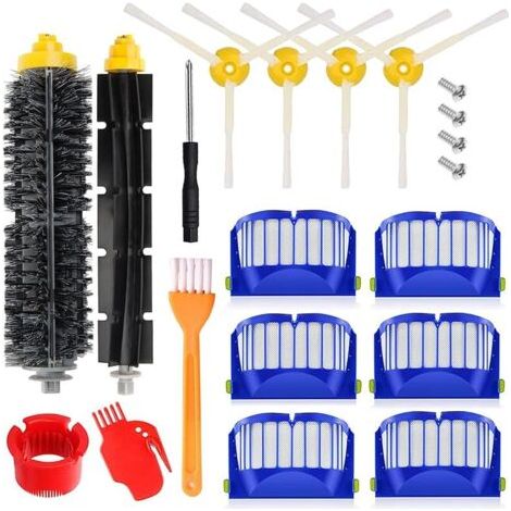 Alliandisforehill Accessoires Kit Pour Irobot Roomba 600 604 605 606 610 612 614 615 616 620 621 626 627 630 631 632 639 640 650 651 660 669 670 671 672 675 676 680 681 685 687 689 690 691 692 694 696