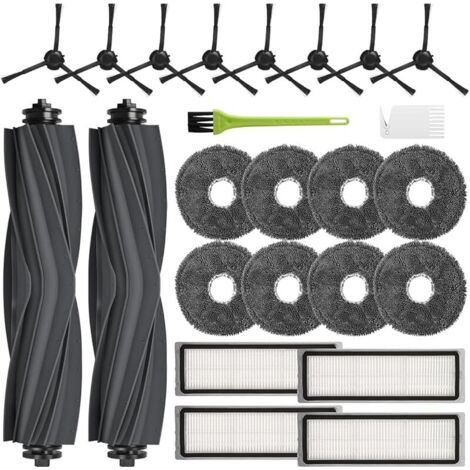 Alliandisforehill Accessoires Pour Dreame L10s Pro L10s Pro Gen2 L10s Plus L10 Prime, Pices De Rechange Avec 2 Brosse Principale, 8 Serpillires, 4 Filtre, 8 Brosse Latrale