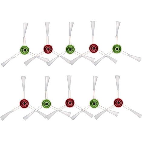 Alliandis(10 Pièces) T20 Omni Rechange Pour Brosse Latérale Compatibles Avec Ecovacs Deebot T20 Omni / T20e Omni/ X1 Omni/ X1 Omni (blanc)
