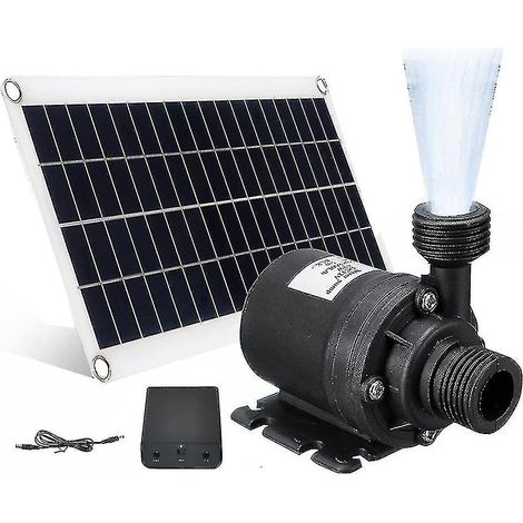 50-w-solarwasserpumpe, 800 L/h Fördermenge, 12 V Gleichstrom, Kompatibel Mit Gartenbrunnen – Geräuscharm