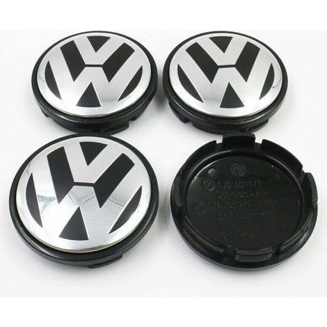 Tuserxln – Lot De 4 Cache-moyeux Aluminium 56mm – Résistants Aux Chocs Et À L'Eau – Installation Facile – Remplacement Pour Jantes En Aluminium