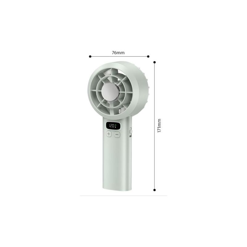 Tragbarer, Per Usb Aufladbarer Ventilator Mit 120 Geschwindigkeitsstufen Und Variabler Positionierung, Ideal Für Zuhause, Büro Und Reisen.
