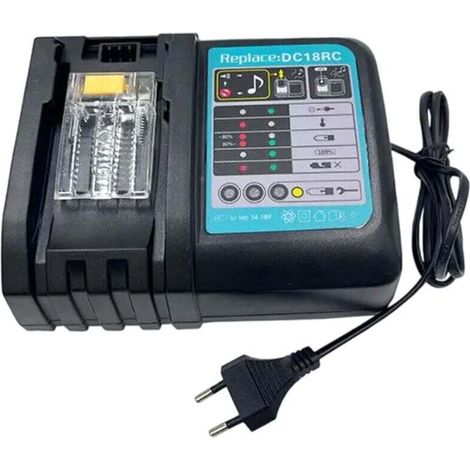 Dc18rc 14,4 V–18 V 3 A Schnellladegerät Für Makita – Kompatibel Mit Den Akkus Bl1860b, Bl1850b, Bl1840 Und Bl1830 – Ersetzt Die Modelle Dc18ra Und Dc18rd