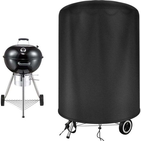 Runde Grillabdeckung, Wasserdicht, 500d Oxford-gewebe, Outdoor-grillabdeckung (ø 70 X 70 Cm)
