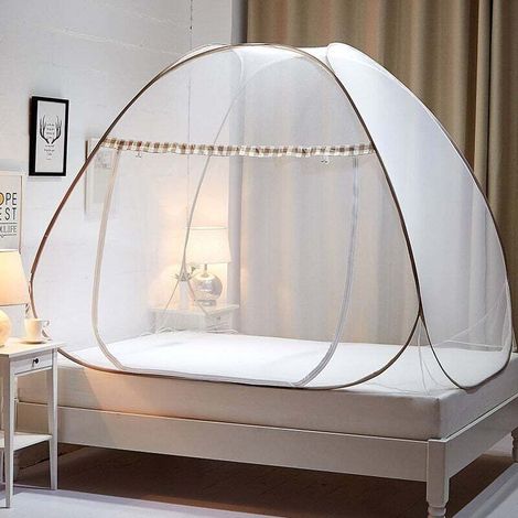 Moskitonetz Für Klappbetten, Großes Kuppel-moskitonetz Für Zelte, Camping-moskitonetz Mit Tür, Einfach Zu Montieren Fürs Schlafzimmer