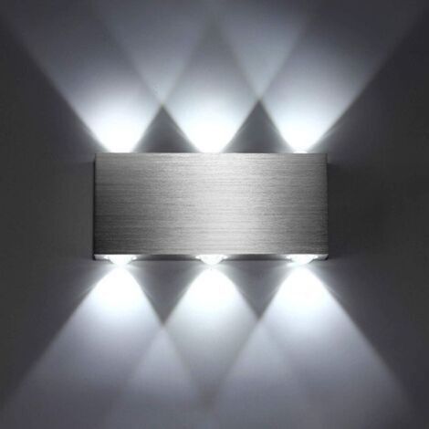 18w Led-wandleuchte, Moderne Quadratische Aluminium-wandleuchte Mit Nach Oben/unten Gerichtetem Licht, Dekorative Innenbeleuchtung Für Schlafzimmer, Büro, Nachttisch, Flur, Wohnzimmer, Hotel, Bar, Kal