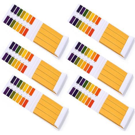 Bandelette Ph, 480 Bandelettes De Test De Valeur Ph, Plage De Mesure 1-14, Papier De Test Tournesol Pour La Aquariums Salive Eau Test De Sol (6x Pack De 80)