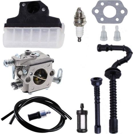 Kit Carburateur Avec Filtre À Air, Bougie, Tuyaux – Pour Stihl 021, 023, 025, Ms210, Ms230, Ms250