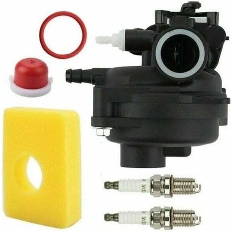 Kit Carburateur Pour Briggs & Stratton 593261 595656 591979 591160, Pour Moteur De Tondeuse À Gazon 300e 450e 500e 550ex 500 125cc 140cc, 08p502 8p502 02 00000 9p602 9p602