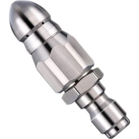 Buse De Nettoyage Haute Pression En Acier Inoxydable Pour Déboucher Les Canalisations, Pour Nettoyeur Haute Pression, Buse À Jet Arrière/buse Fusée (pour Tuyau De 1/4