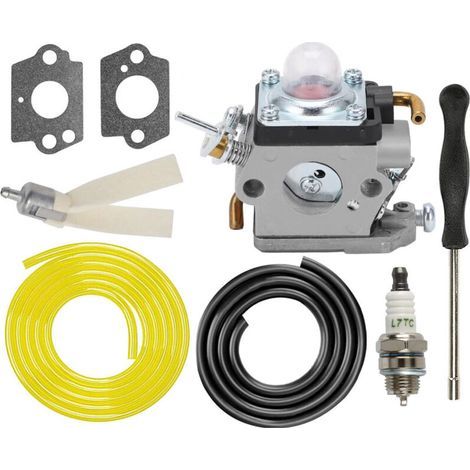 Carburateur Avec Joint, Tuyau D'Essence, Tournevis Pour Husqvarna 122hd45 122hd60 522hd60s 522hdr60s Jonsered Ht2223t Ht2218 Taille-haie Remplace 596658301 523012401