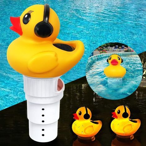 Diffuseur Chlore Piscine,distributeur Chlore Flottant Diffuseur De Chlore Pour Piscine,flotteur Piscine Chlore Avec Lumière Solaire,grand Distributeur Piscine Support 6 X 3