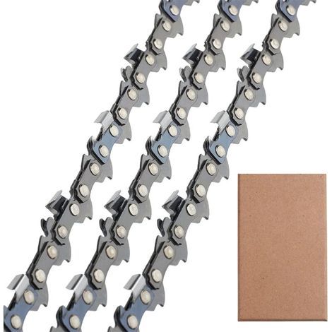 Lot De 3 Chaîne De Tronçonneuse Faible Rebond 3/8