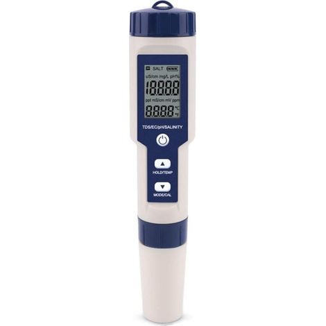 Testeur De Sel De Piscine, Testeur De Sel D'Eau De Mer Numérique 5 En 1, Kit De Test Étan