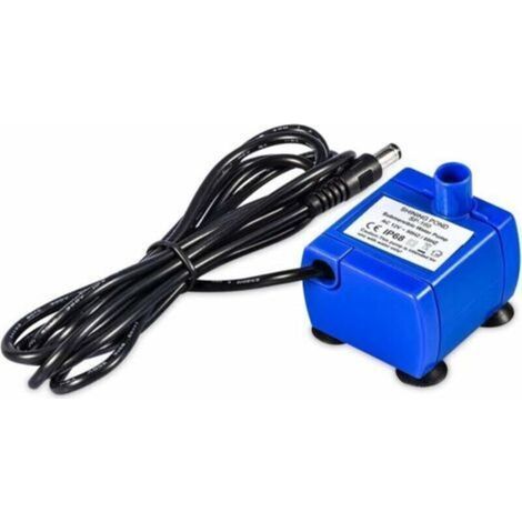 Pompe De Fontaine Chat,pompe À Eau Automatique Silencieuse, Pompe À Eau Submersibl (capacité 1,6 L, Câble De 1,8 M Inclus, Compatible Avec Pompe À Eau Électrique De 12 V, Bleu)
