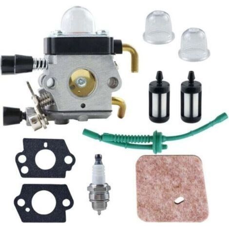 Carburateur C1q-s97 Avec Kit De Conduite De Carburant Filtre À Air Pour Stihl Fs38 Fs45 , Xu,fs46 Fs55 Km55 Hl45 Fs45l Fs45c Fs46c Fs55c Fs55r Fs55rc Coupe-herbe Mangeur De Mauvaises Herbes -