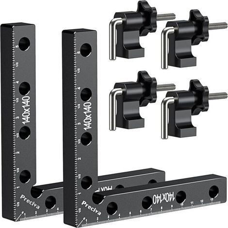 Bloc De Positionnement À 90 Degrés, Pince De Fixation À Angle Droit En Alliage D'Aluminium, Outils De Travail Du Bois(14 Cm/5,5