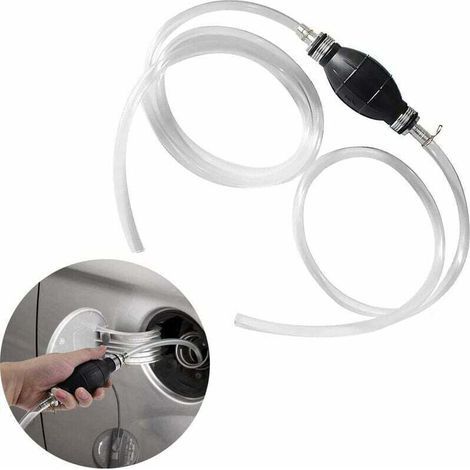 Pompe De Transfert Portable Pompe De Transfert De Carburant Manuel - Pompe Manuelle Transfert Carburant Voiture Portative De Tuyau D'Aspiration Siphon De Pompe À Eau/essence Avec Pompe De Transf