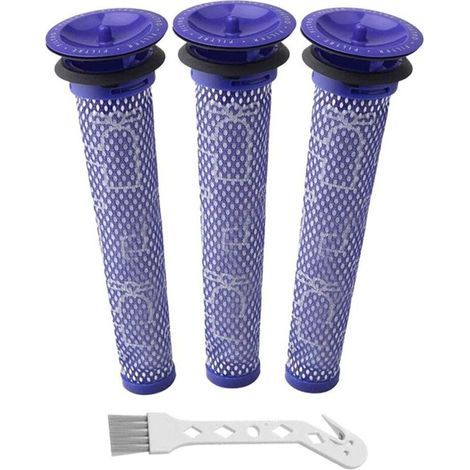 Lot De 3 Filtres D'Aspirateur Compatibles Avec Dyson V6/7/8/dc58/dc59, Bleu