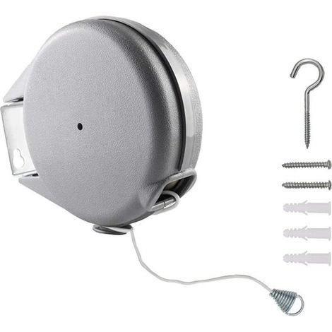 Corde À Linge Rétractable, 12m Étendoir À Linge Corde À Linge Rétractable Antidérapante Fil À Linge Corde À Linge Portable Camping Étendoirs Amovible