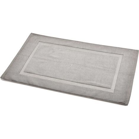 Tapis De Bain À Galon Gris