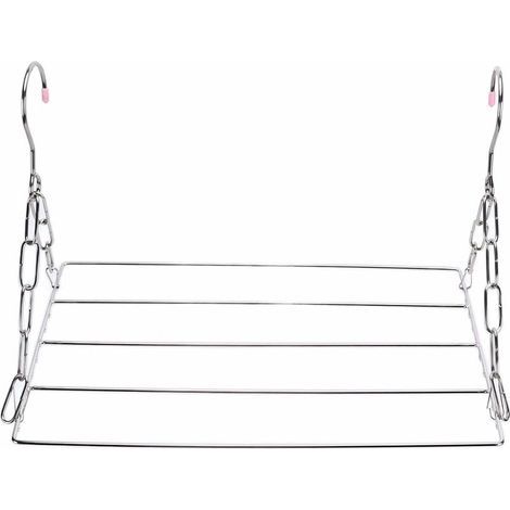 Etendoir Chaussette, Cintre De Séchage En Acier Inoxydable Avec 36 Clips À L’épreuve Du Vent Étendoir À Linge À Suspendre Pour Chaussettes, Sous-vêtements, Vêtements,serviettes (sans Clip)