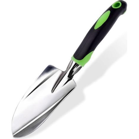 Pelle Jardinage Truelle De Jardin Poignée Ergonomique En Caoutchouc Antidérapant, Transplantation, Désherbage, Déplacement Et Lissage Du Sol