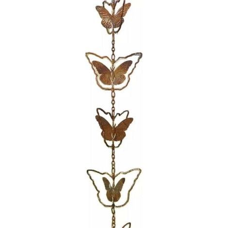 47 ' Chaîne De Pluie, Chaîne De Pluie Pour Gouttières - Cadeau D'Art Du Jardin En Métal Pour Maman, Chaîne De Pluie Pour Gouttières