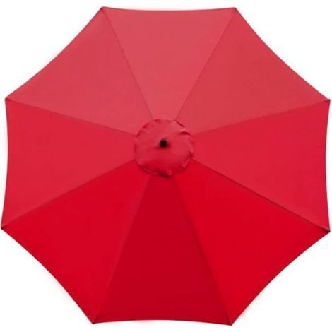 Housse De Parasol 3 M – Tissu Polyester Imperméable – Protection Anti-uv – Pour Parasols À 8 Baleines – Rouge