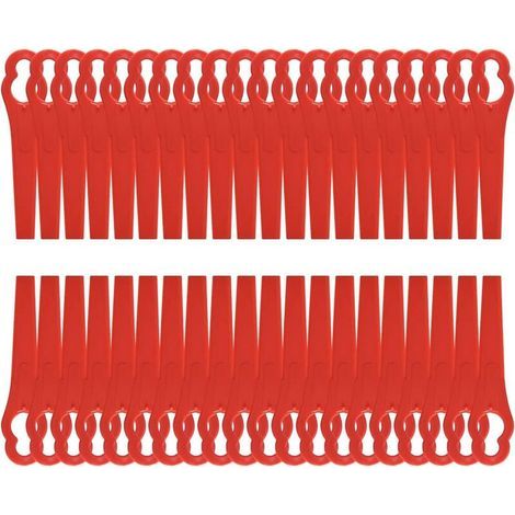 Lame Coupe Bordure Lames En Plastique De Rechange 8,3cm Pour Jardin Et Pelouse Coupe Bordures Grass Trimmer (120 Pcs)