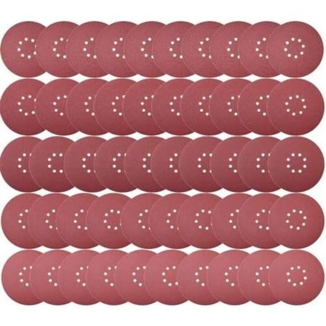 Disques De Ponçage 225 Mm 50 Pièces Grain P40 8 Trous Disques Abrasifs 225 Mm Ronds Papier Abrasif For Ponceuse Pour Cloisons Sèches Ponceuse Girafe